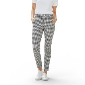 READY FOR SUMMER ☀️89th & Madison Black & White Checkered Stretch Crop Pants, 12